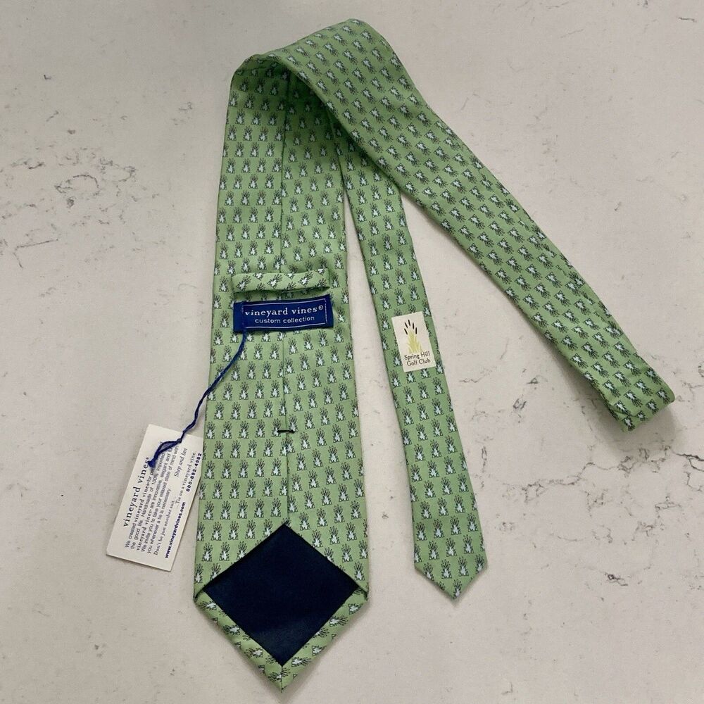 Vineyard Vines Neck Tie Green Spring Hill Golf Club NEW